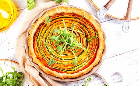 Spiralna tarta z warzywami