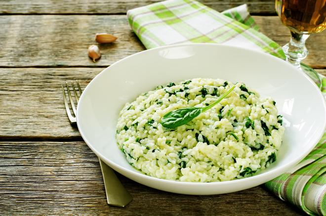 Risotto verde - dobry przepis na ryż ze szpinakiem